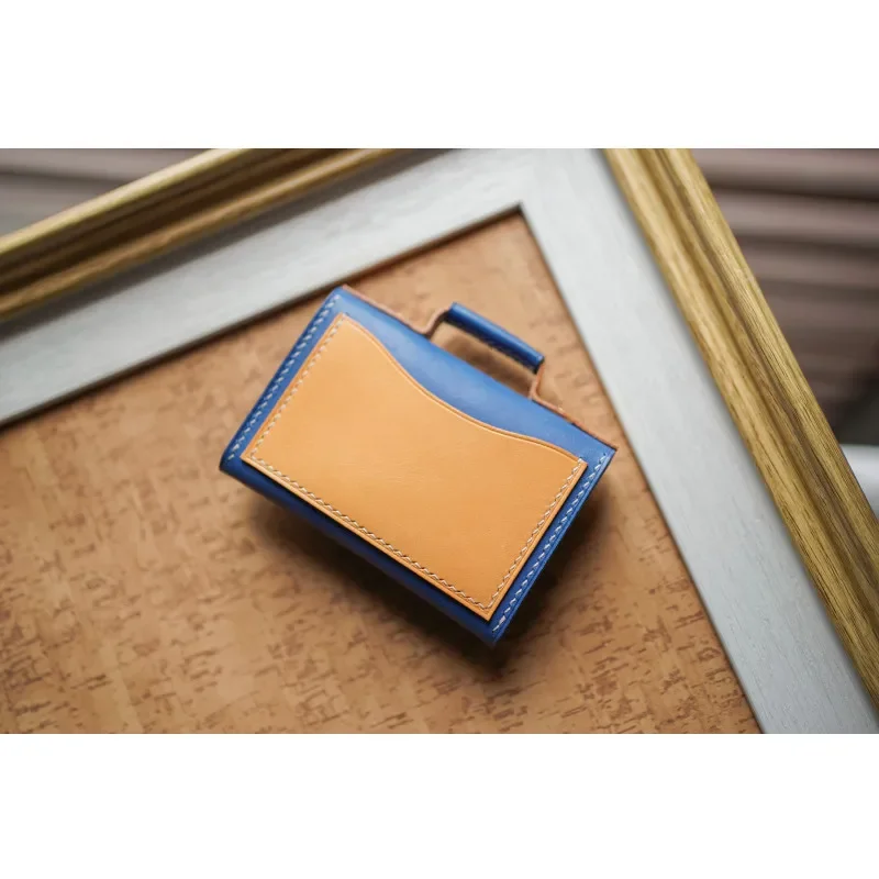 Кожаная мини-сумка ручной работы A593