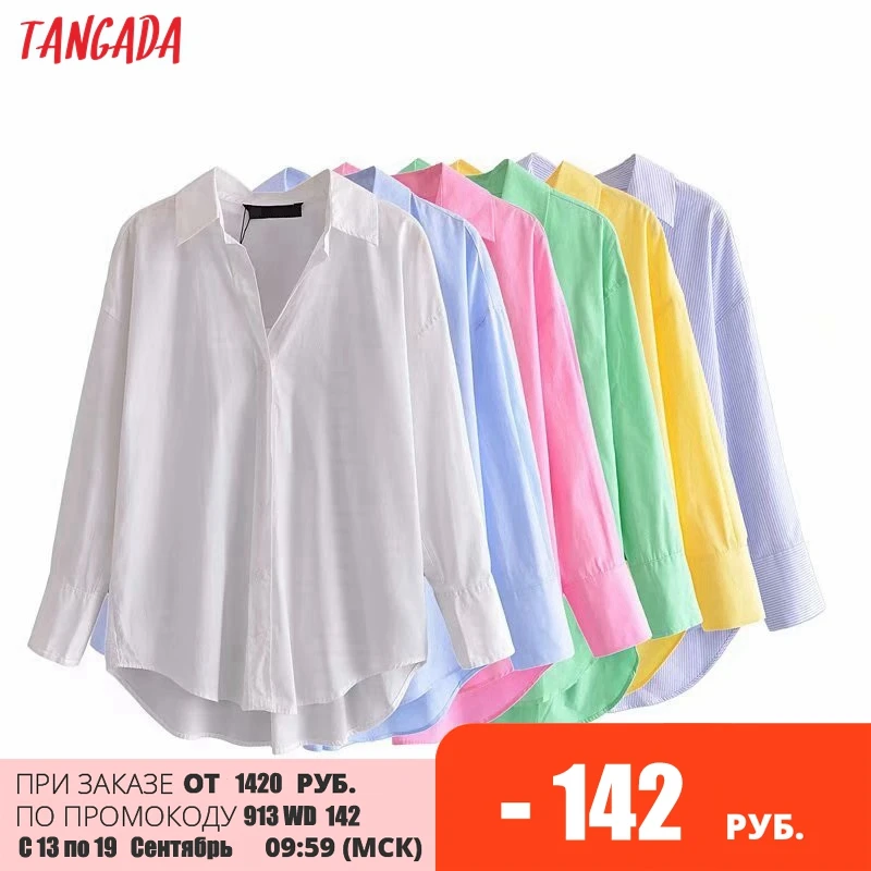 Tangada-camisas básicas de Color caramelo para mujer, blusas de manga larga con cuello vuelto, ropa de trabajo elegante para oficina, 3H569