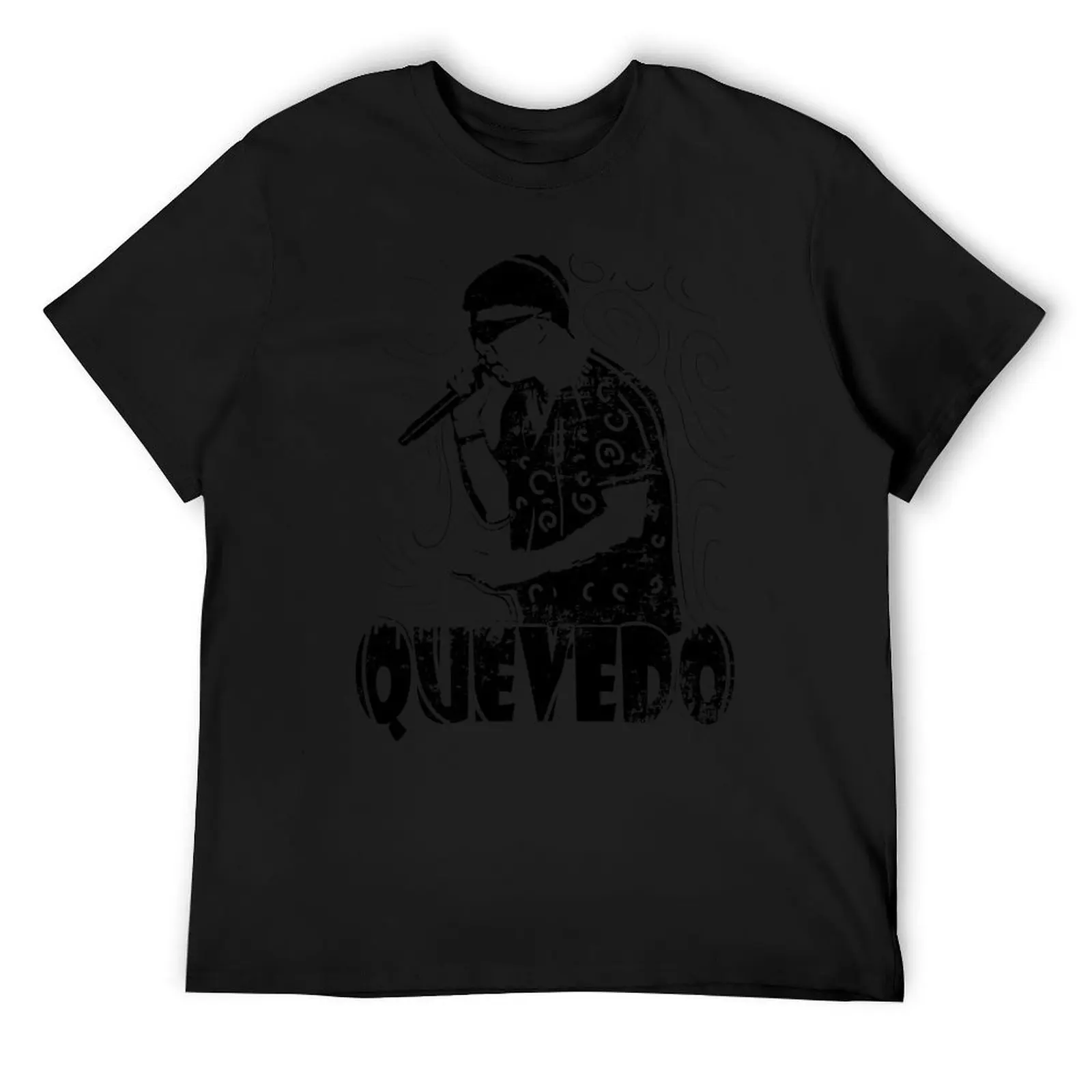 Черно-белая футболка с дизайном Quevedo таможенные создают свой собственный летний