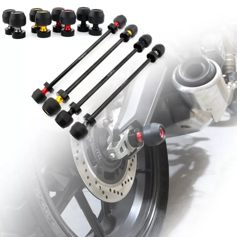 

NEW2023 Motorcycle Rear Axle Fork Wheel Crash Slider Rod For Ducati Scrambler 800 400 Aluminum Protector Guard