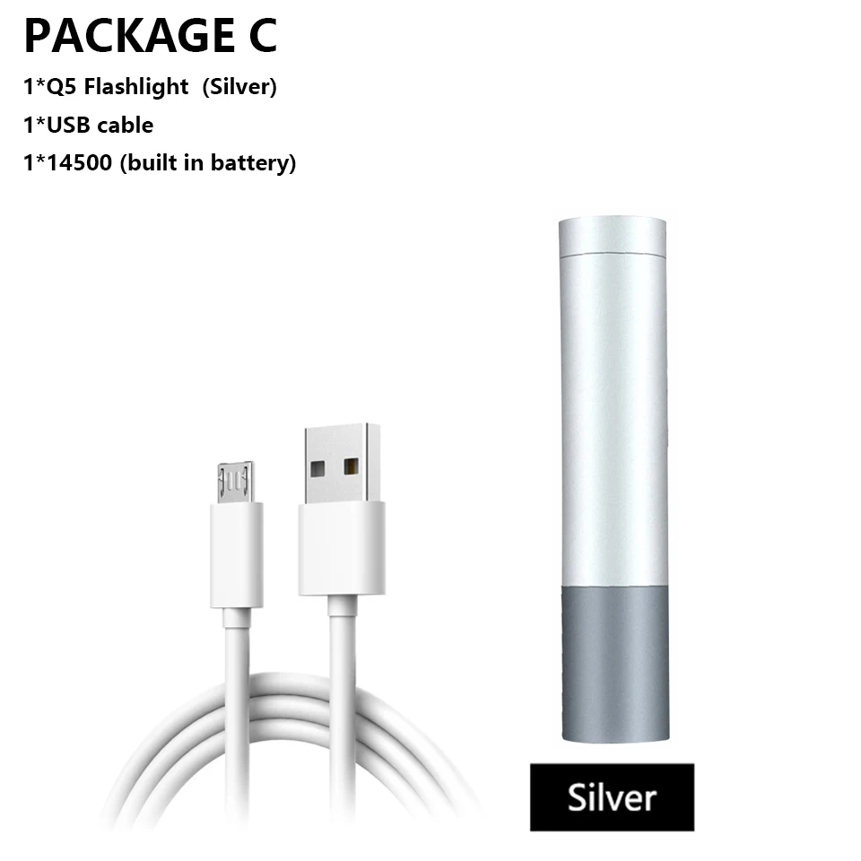 

Портативный фонарик litwod XM-L Q5 5000 люмен