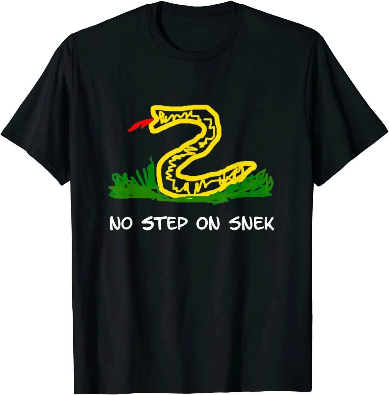 

Funny Sayings No Step On Snek Meme T-Shirt Tee Shirts