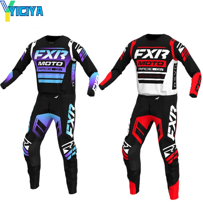 

YICIYA 2023 FXR Moto Jersey Set Helium Motocross Clothing Gear Set Dirt Bike Combo Off Road Motorcycle MX Jersey And Pant Outfit