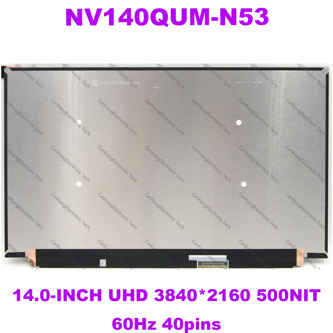 14,0 '4K ЖК-экран, панель дисплея, Женская Матрица, HD 3840*2160, 40 контактов, 60 Гц, для Lenovo Thinkpad X1 Carbon 7-го поколения 500nits