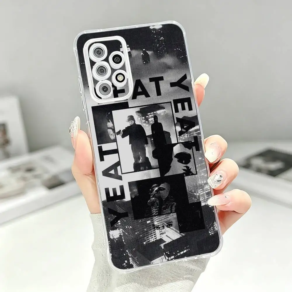 Фото Модный прозрачный силиконовый мягкий чехол для телефона Singer Trendy Yeat Lifestyle для Samsung S30 S25 S24 S23 S22 S21 Ultra Plus №3