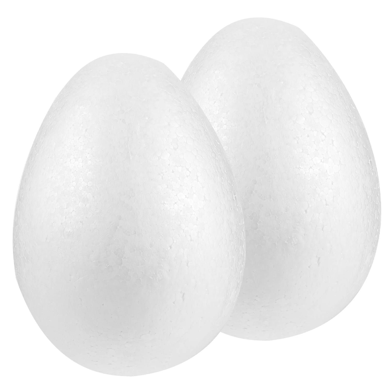 

2pcs White foam Egg Shape Balls Craft Egg Shapes Eggs Smooth Painting Egg Kids DIY Crafts 20cm