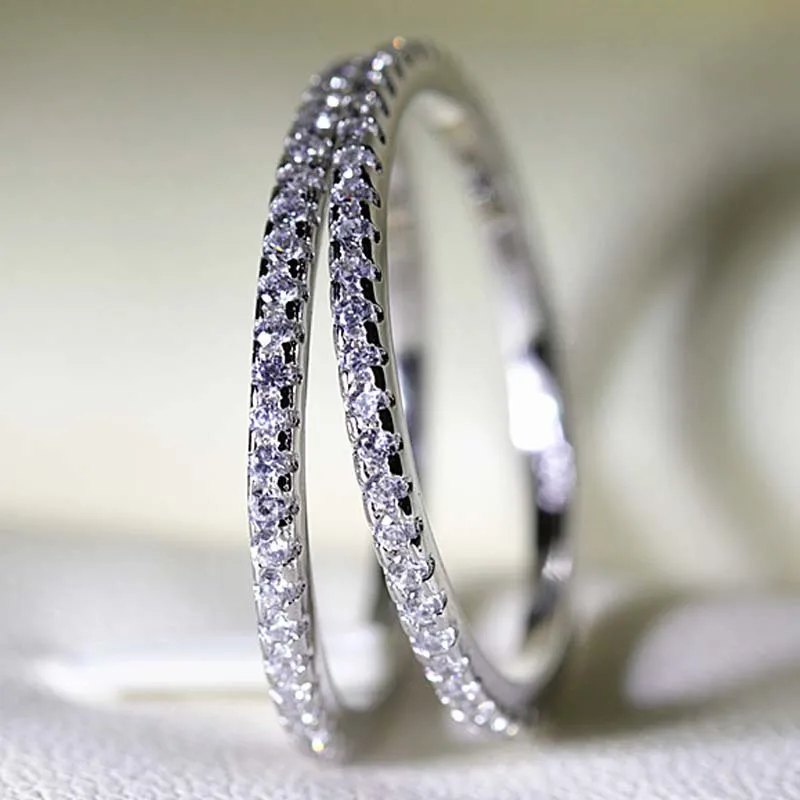 

DIWENFU Real S925 Silver 1 Carat Diamond Ring for Women Full Drilled Topaz Bizuteria Anillos Gemstone S925 Jewelry Diamond Rings