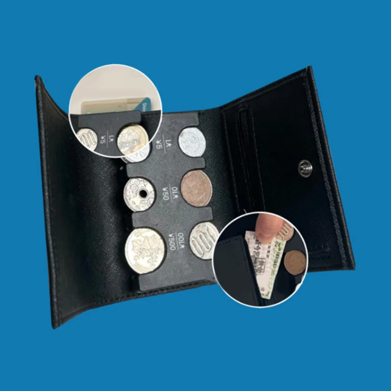 Двойной кошелек с зажимом для денег в японском и корейском стиле 2 1 мелочи