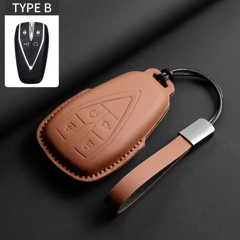 

Для Changan CS35PLUS CS55PLUS CS75PLUS Eado UNI-T UNI K X5 X7 EV оригинальный автомобильный цветной кожаный чехол для ключей, аксессуары для авто ключей