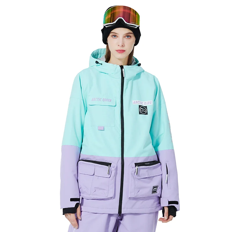 Womens Snowboard Jackets 2022 Men Winter Warm Waterproof Windproof Breathable Ski Jacket Ski Pants Ski Clothes Luxury Couples