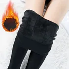 Зимние плотные леггинсы, женские повседневные теплые колготки, черные облегающие супер эластичные повседневные брюки, Рождественский подарок 2021