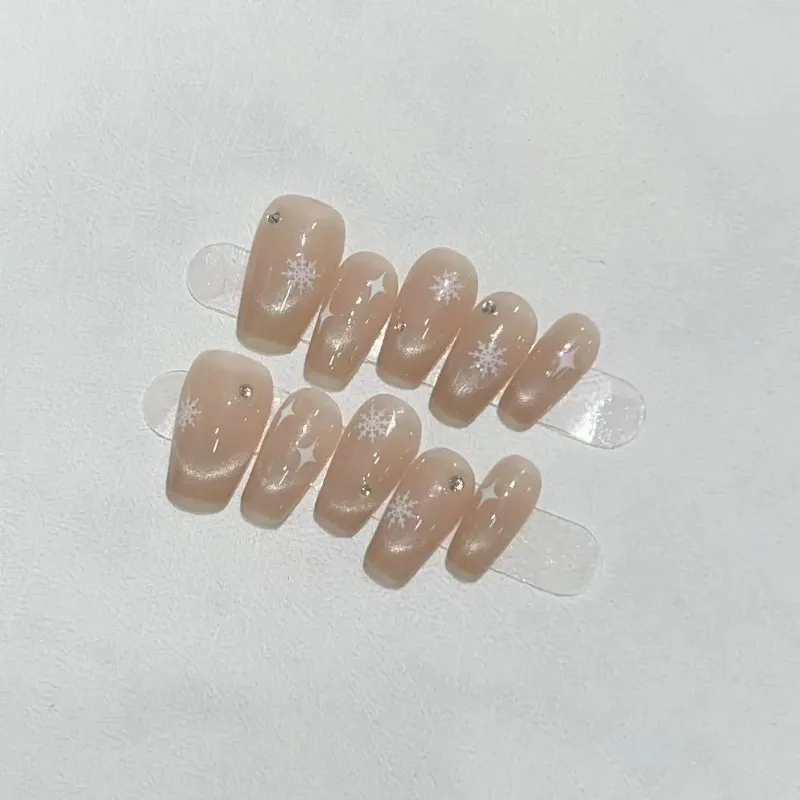 10 шт./набор накладные ногти с полным покрытием