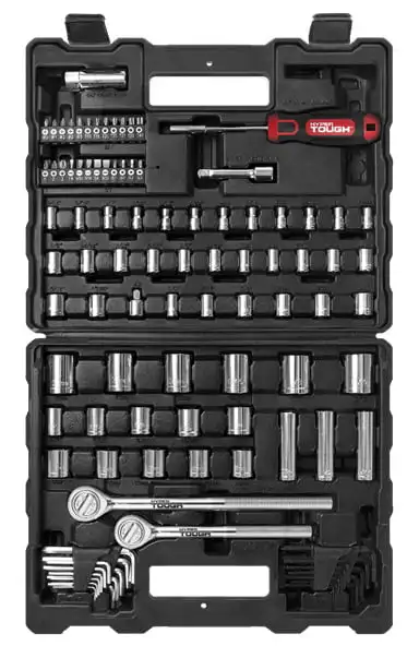 

107 Piece 1/4, 3/8, 1/2 inch Drive Socket Set