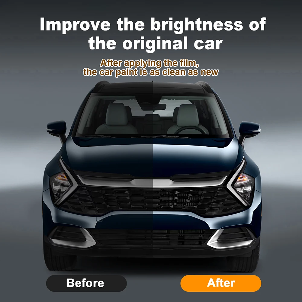 Прозрачная пленка для передней фары заднего вида KIA Sportage 2023 2024