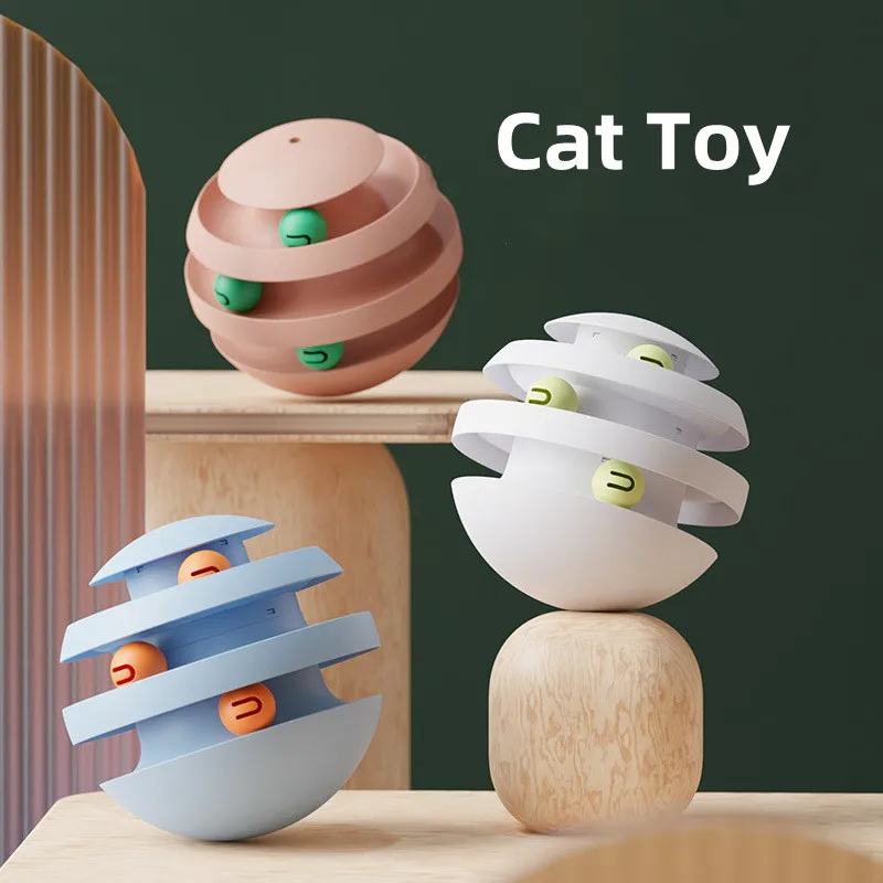 

Интерактивная игрушка для кошек вращающийся стакан с шариком для котят, тренировочные товары для домашних животных, аксессуары для кошек, игрушки для кошек, чесалка