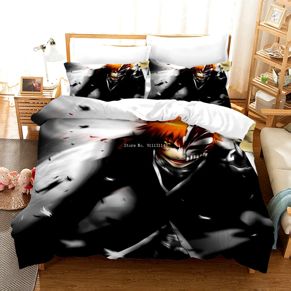 

Новый декоративный Комплект постельного белья для детской спальни Комплект постельного белья с принтом аниме жнец 3/2 Комплект постельного белья с наволочкой