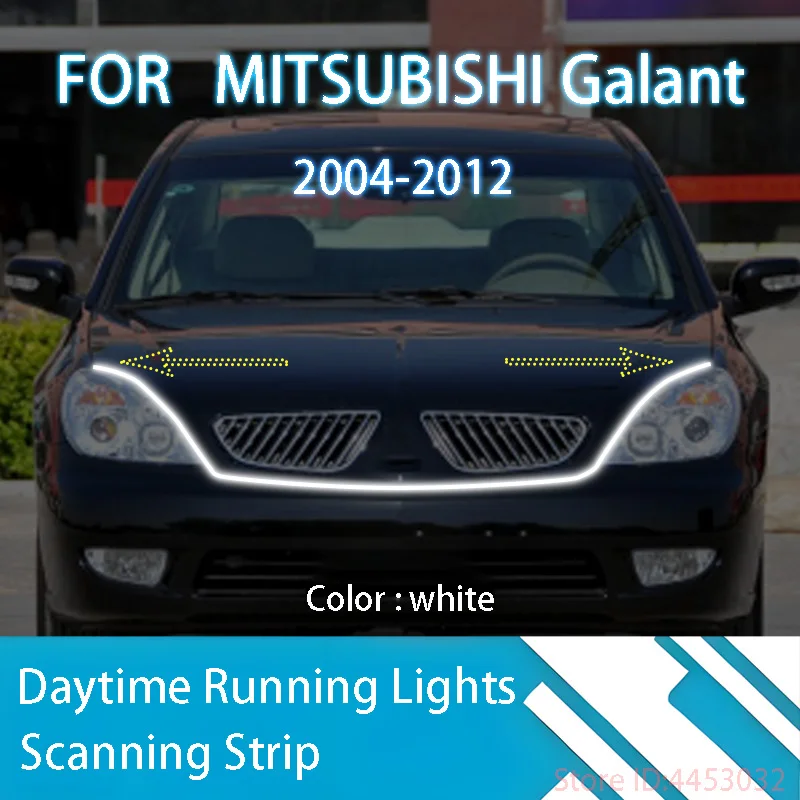 

Обновленная светодиодная дневная подсветка для Mitsubishi Galant 2004-2012, дневная подсветка, диагностика запуска капота автомобиля, направляющая для дневных ходовых огней 12 В