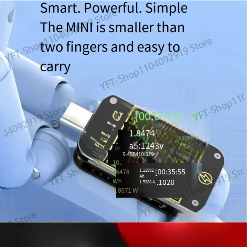 Стандартный USB-тестер амперметр напряжения Type-c детектор протокола быстрой