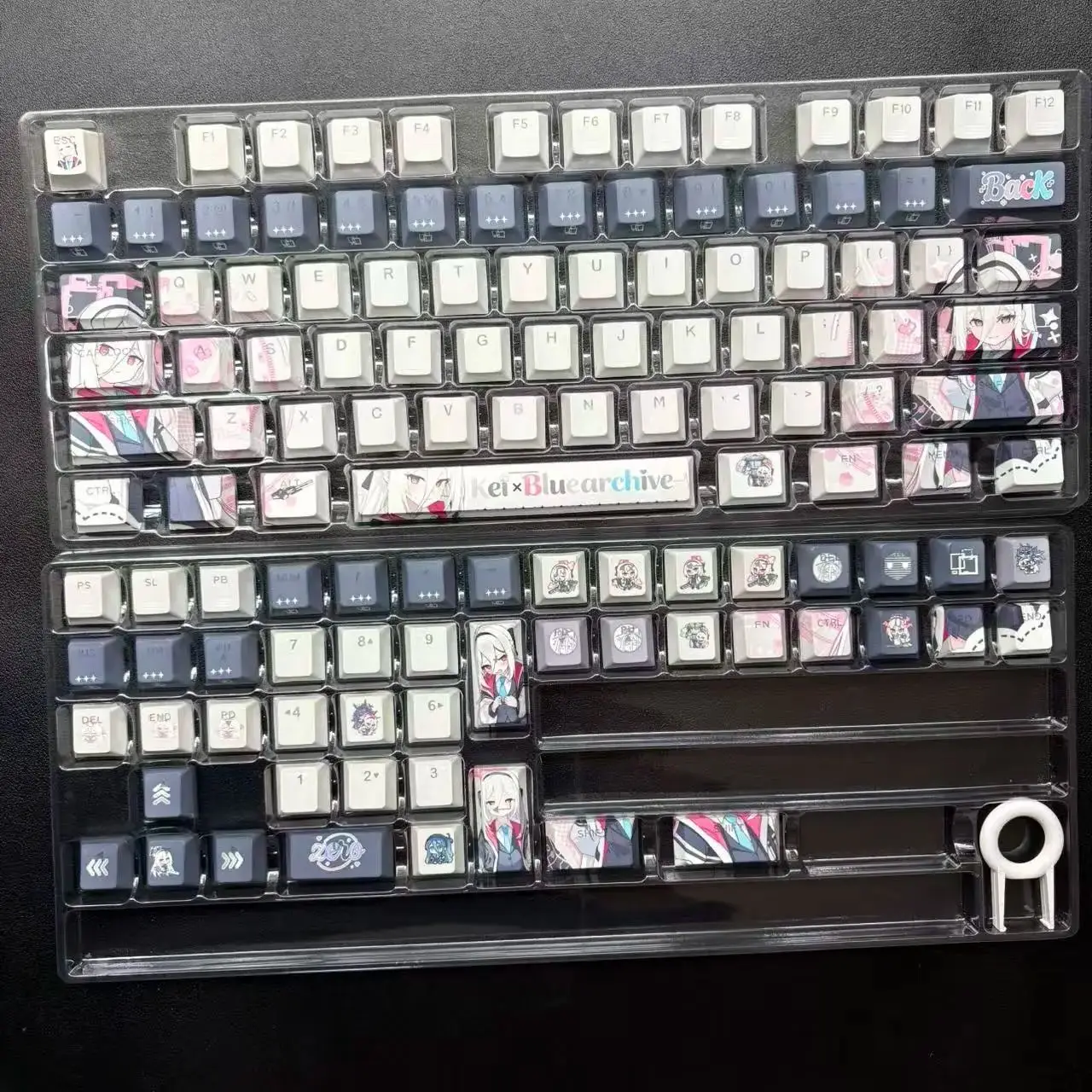 Кастомные синие кейкапы Blue Archive, 122 клавиши, Kei Anime PBT Dye Sub Cherry для клавиатур Made68, Mad68, Wooting 60. Подарок. (art.: 3920dabcdd69a) - 3920dabcdd69a