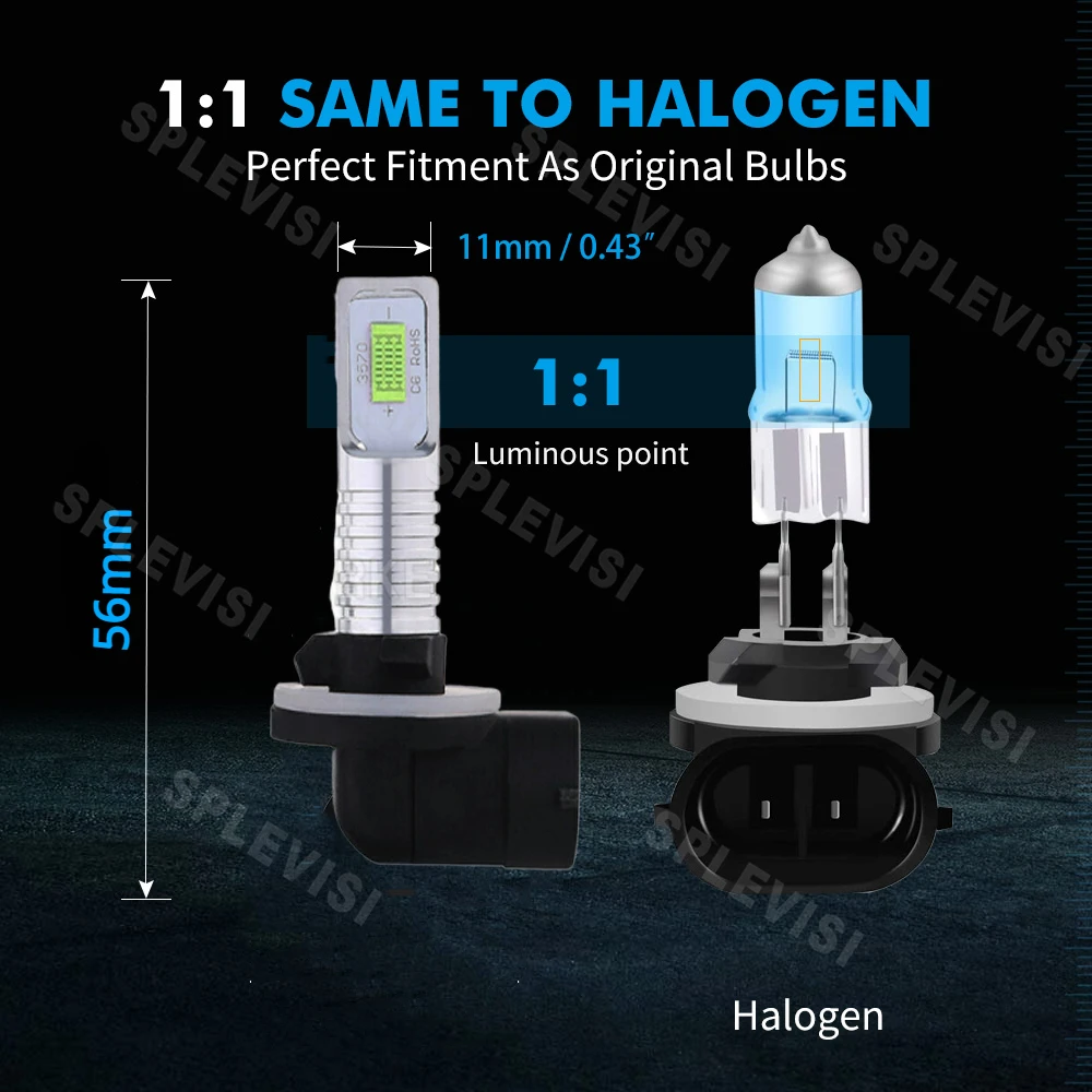 Подключи и работай 881 Φ передняя фара 9В-24В CSP чипы 70 Вт 8000лм для Arctic Cat ZL 600 EFI 1999 2000