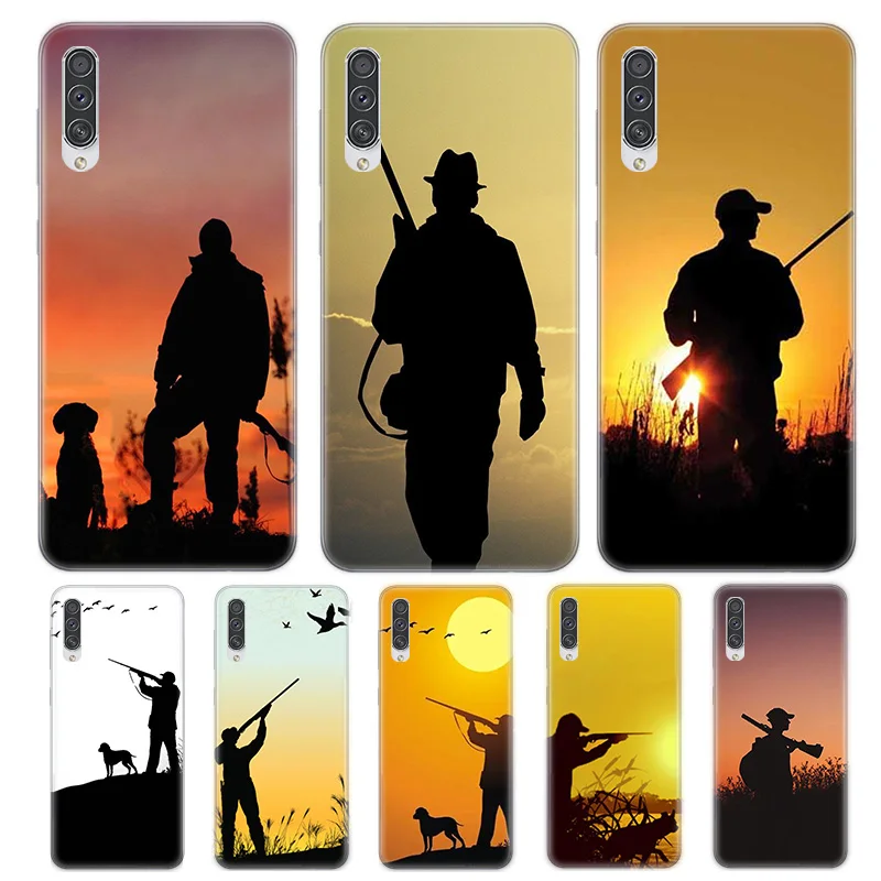 

Bird Duck Hunting Sunset Soft TPU Phone Case For Samsung Galaxy S30 S22 S21 Ultra 5G S20 FE Note 20 A7 A9 2018 Cover Coque