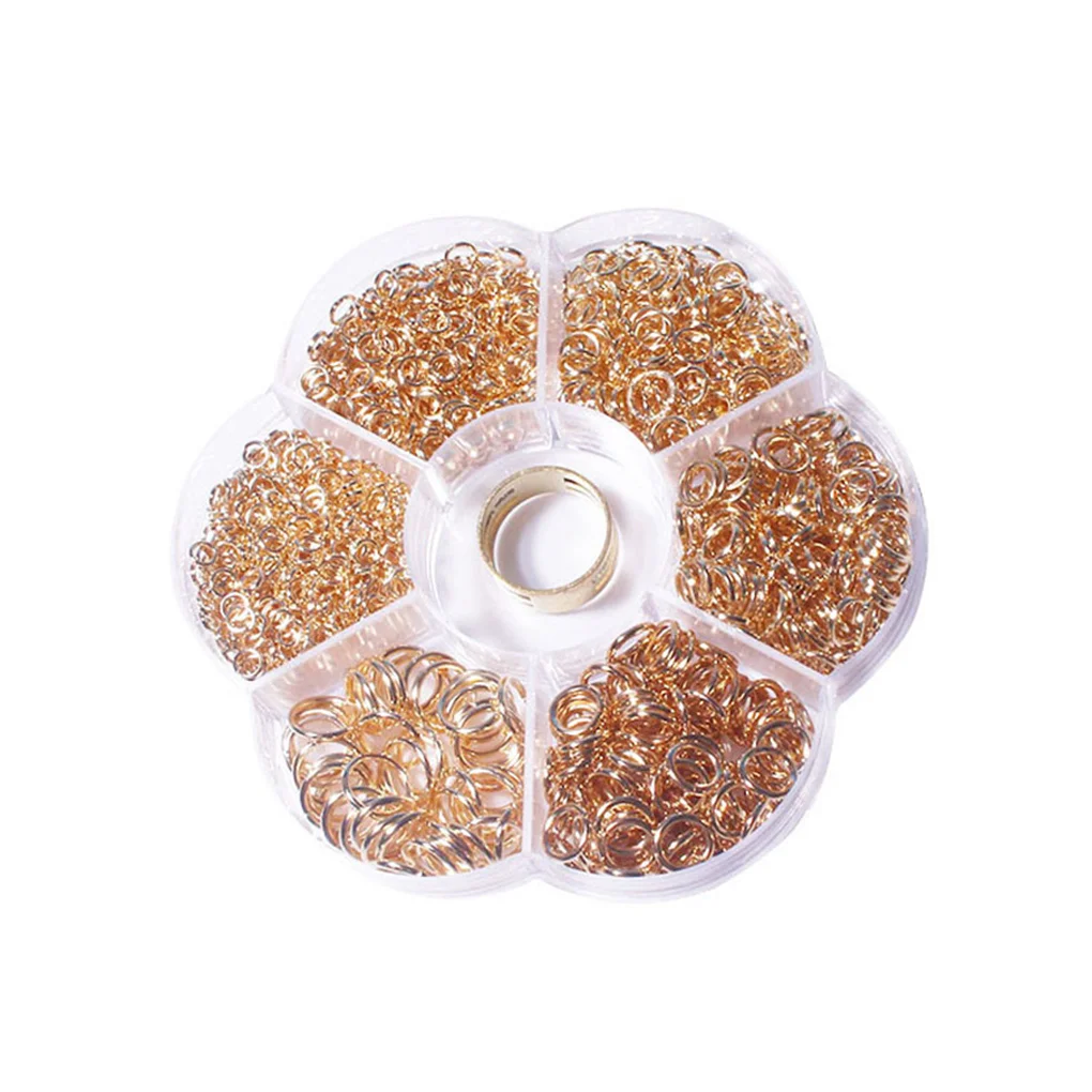 

Necklaces Anklets Open Jump Rings Set Pendant Bangle Jewelry Making 4-10mm Connectors Kit DIY Crafting Handmade Handicraft