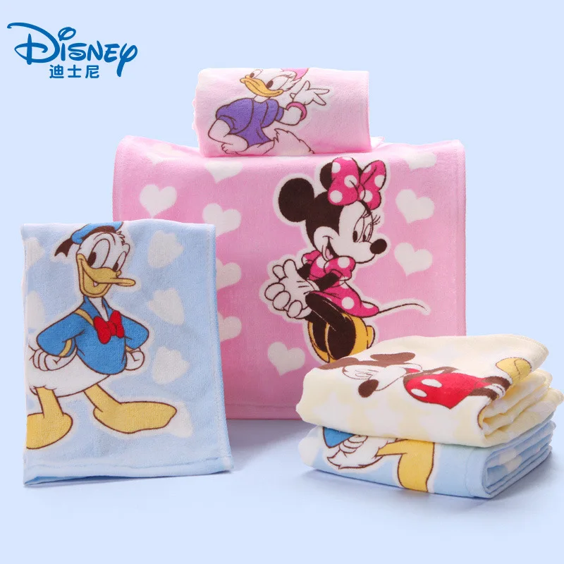 

Towel Cartoon Cotton Children Kids Boy Girl Adult Face Towel Minnie Mickey Mouse Donald Duck Water Absorbing Towel 25x50cm