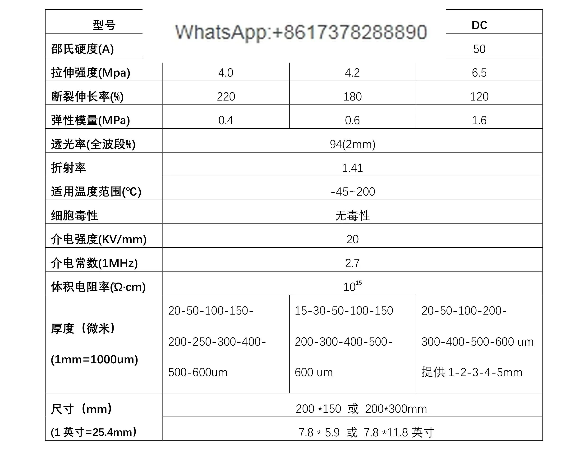Пленка PDMS Органическая силиконовая пленка гидрофобная изоляция
