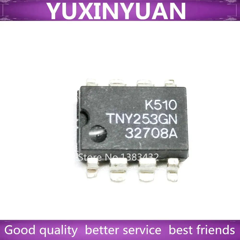 Пятно 10 шт./лот TNY253GN TNY253G TNY253 254 255 266 264 TNY267GN SOP8