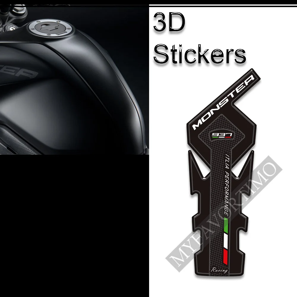2021 2022 мотоциклетные 3D наклейки для Ducati Monster 937 комплект газового топлива масла