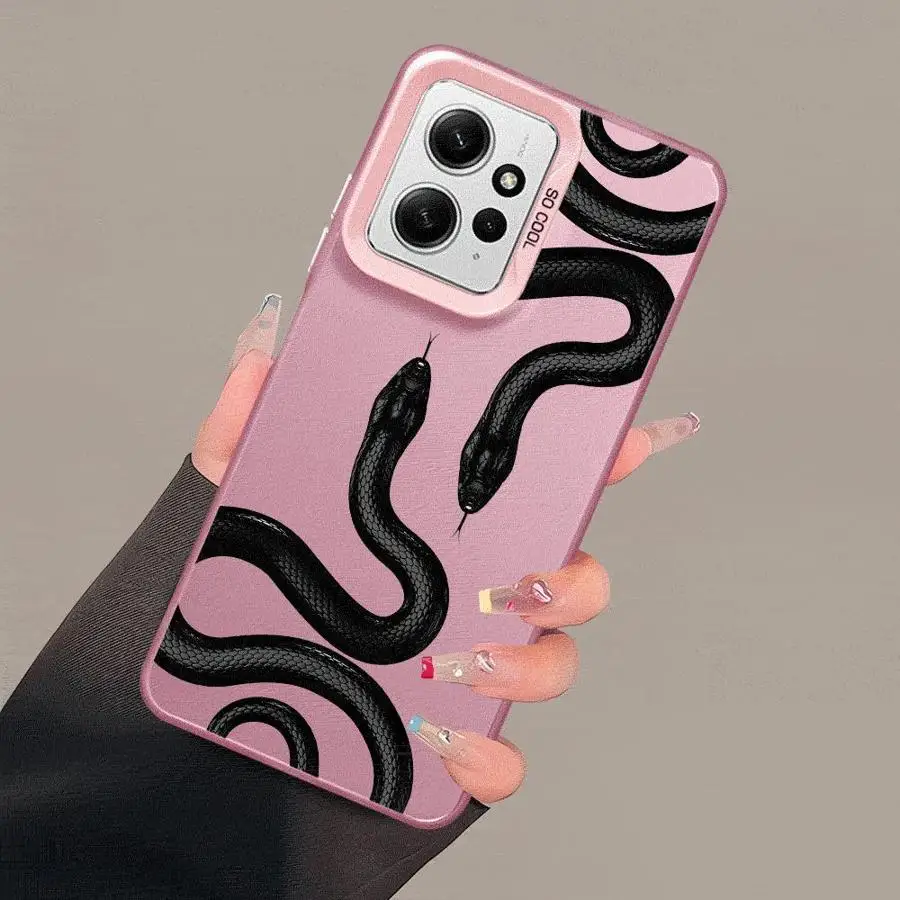 Snake Rose Skull Blvck Phone Case for Xiaomi Redmi Note 11 Pro 5G 12S 11S 12 13 Plus 10S 10 Capa Coque Cover