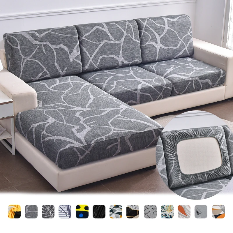 

Stretch Couch Cushion Slipcovers Sofa Seat Cushion Covers Anti-Slip Furniture Protector Replacement for Individual Cushions