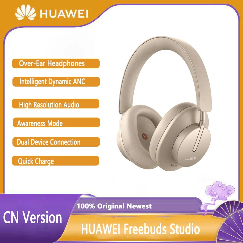 Huawei Freebuds Studio Over-ear cuffie Bluetooth Wireless TWS hi-fi ANC cuffie con microfono auricolari Aduio