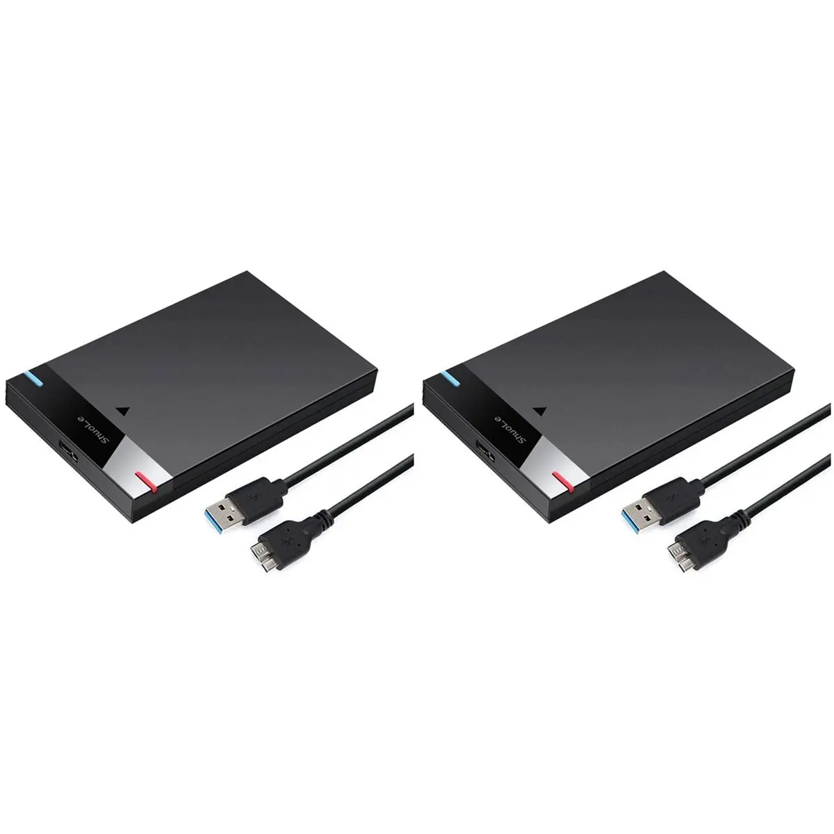 2X Shuole 2,5-дюймовый корпус для твердотельного накопителя SSD, механический, с интерфейсом Serial SATA, USB3.0, мобильный корпус для жесткого диска, A (art.: 3920dbc40a8fc) - 3920dbc40a8fc