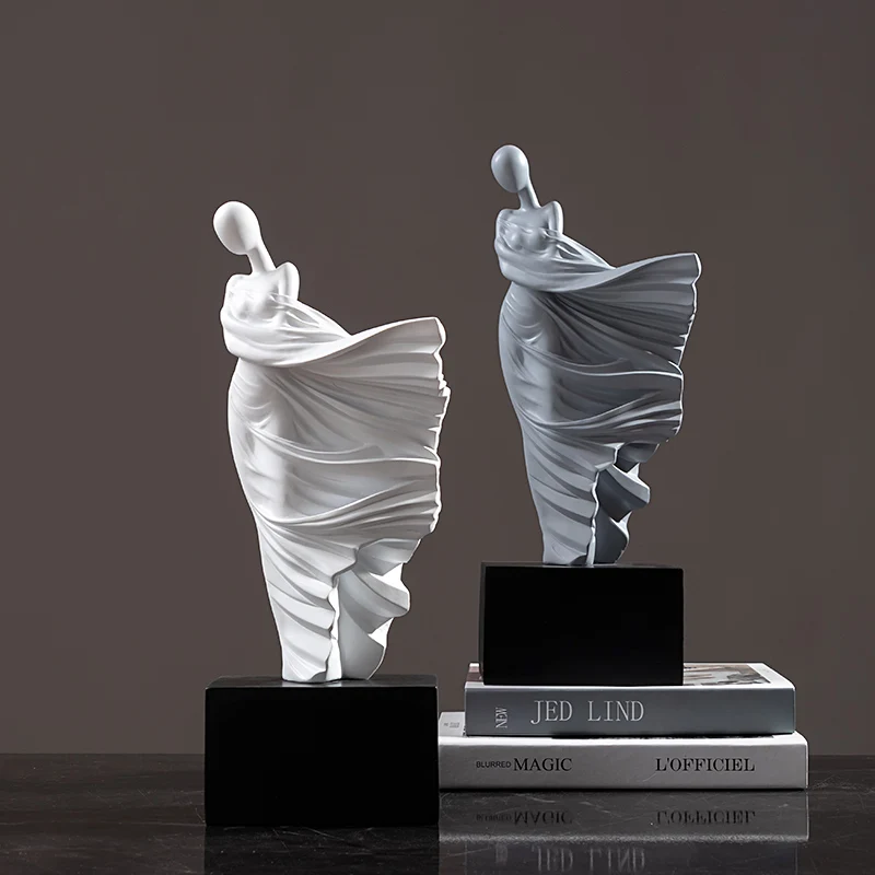 

Простая светильник Роскошная художественная абстрактная фигурка, украшение для гостиной, ТВ, кабинета, окна, модель, украшение для комнаты, ...