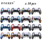 IVYUEEN, 10 шт., силиконовый чехол для контроллера PlayStation5, PS5, защитный чехол для DualSense защитный чехол для джойстика