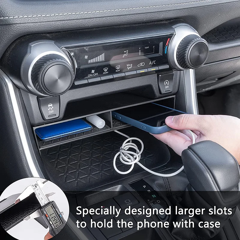 

For Toyota Rav4 XA50 2019 2020 2021 2022 2023 Front Floor Storage Insert Dividers Adventure Hybrid XLE LE XLE Premium Limited