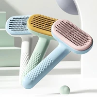 hot pet brush cat comb dog comb pet hair comb self cleaning slicker needle brush cats dogs removes hair beauty cleaner products