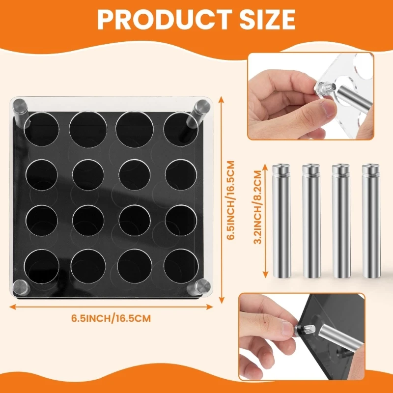 Универсальная подставка для шахматных фигур акриловая наборов силиконовых форм