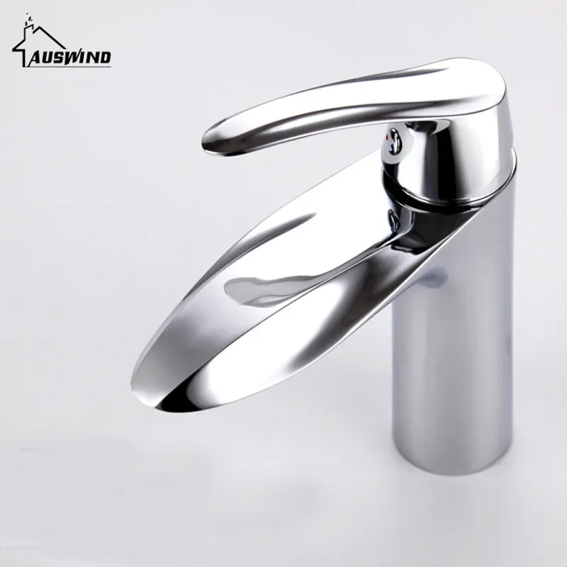 AUSWIND смеситель для раковины антикварный с одним отверстием роскошный черный в