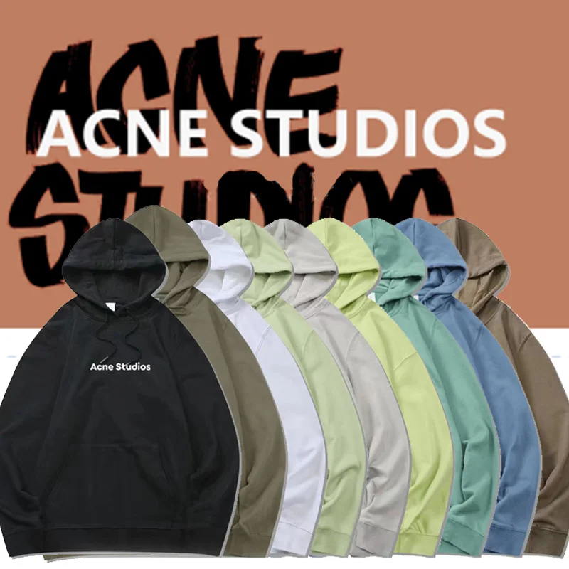 

22ss new AC studios classic minimalist logo letter printed acne Hoodie for men and women