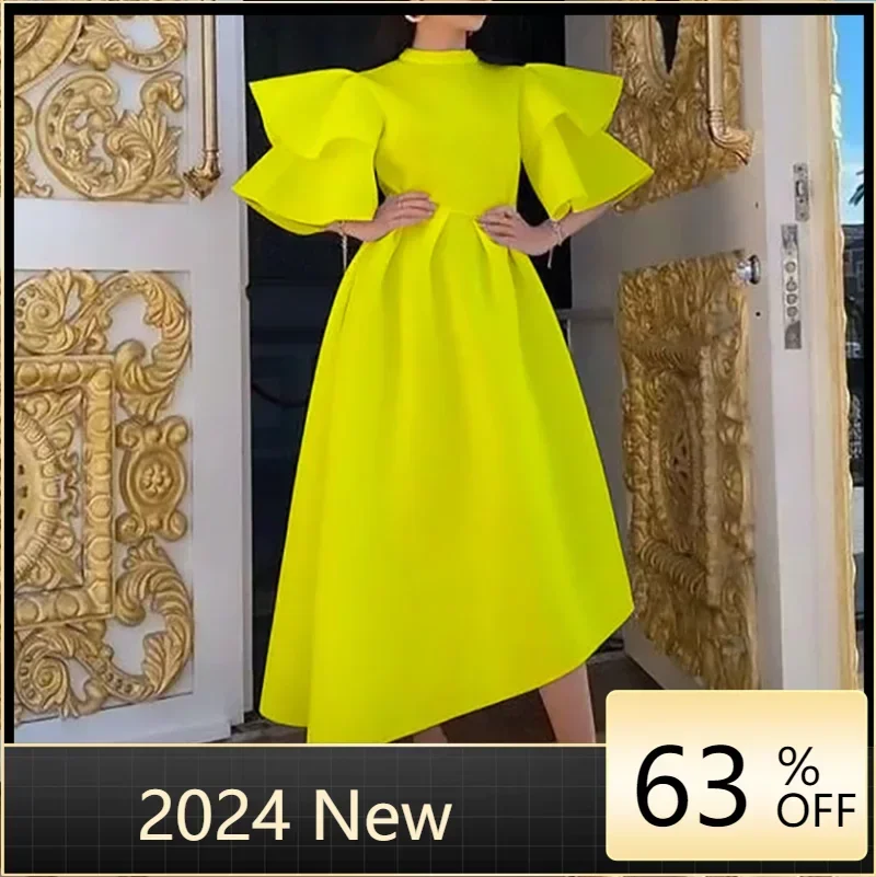 Новое осеннее поступление модный стиль африканское женское однотонное платье