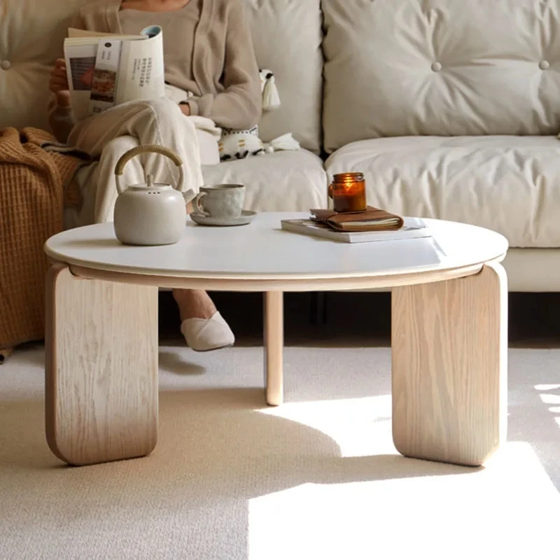 

Роскошные журнальные столы в твердом переплете, минималистичный круглый уникальный боковой столик с деревянным дизайном для гостиной, Скандинавская салонная мебель для дома