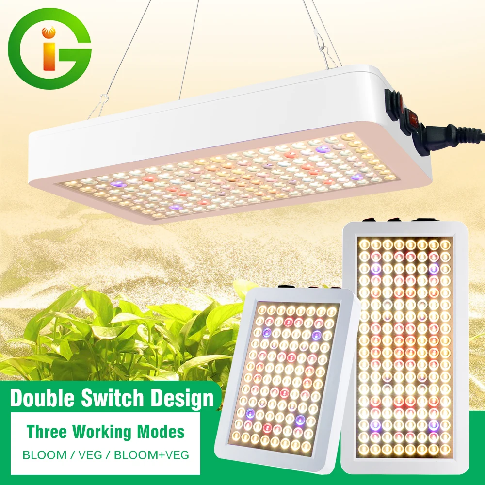 Uv&ir Chips Growing Lamps With Veg Bloom Double Switch For Indoor Plants Flower Seedling