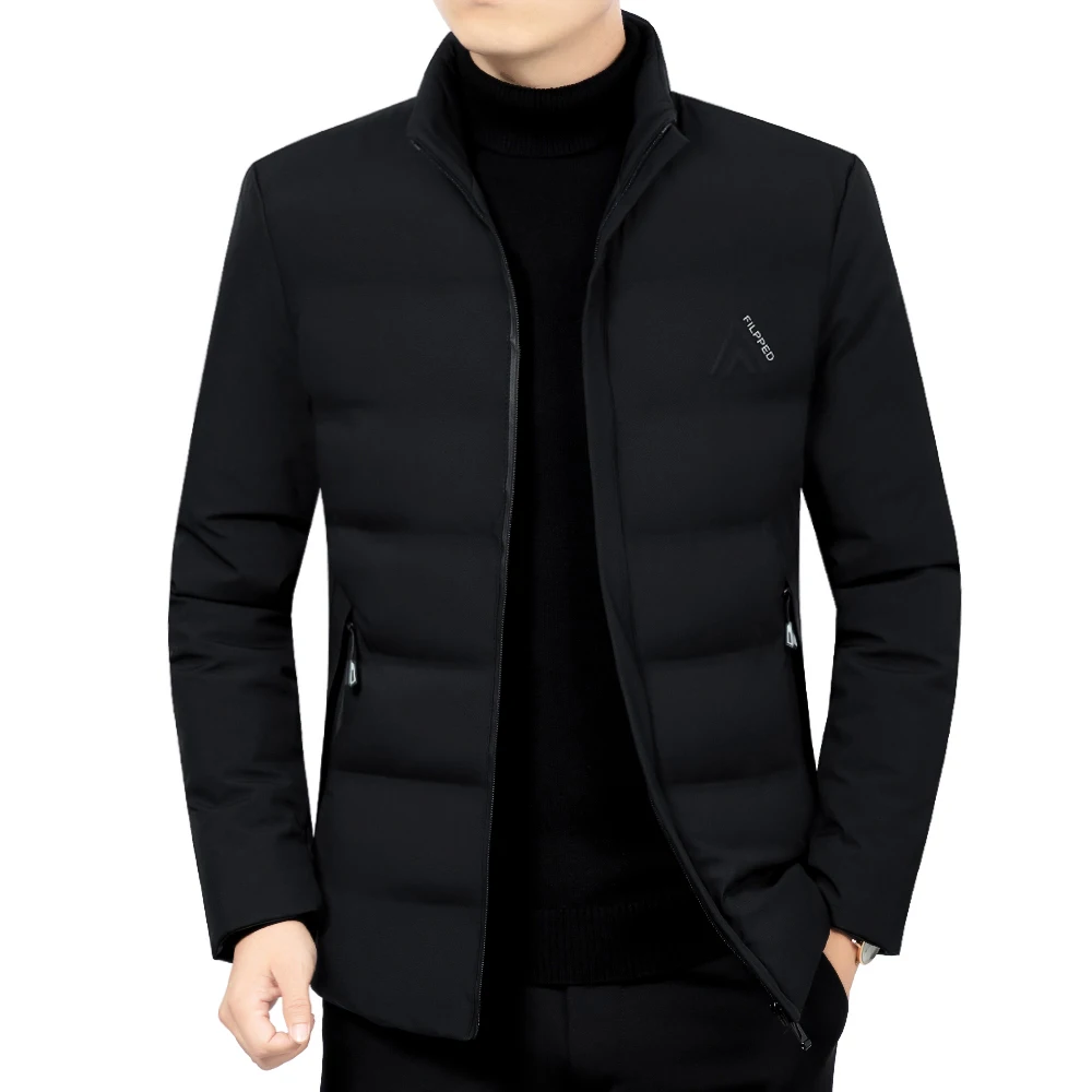 2023 Men Winter Parka mid-Length 3 colors Windproof Warm Jacket Outwear Coat Plus Size 4XL