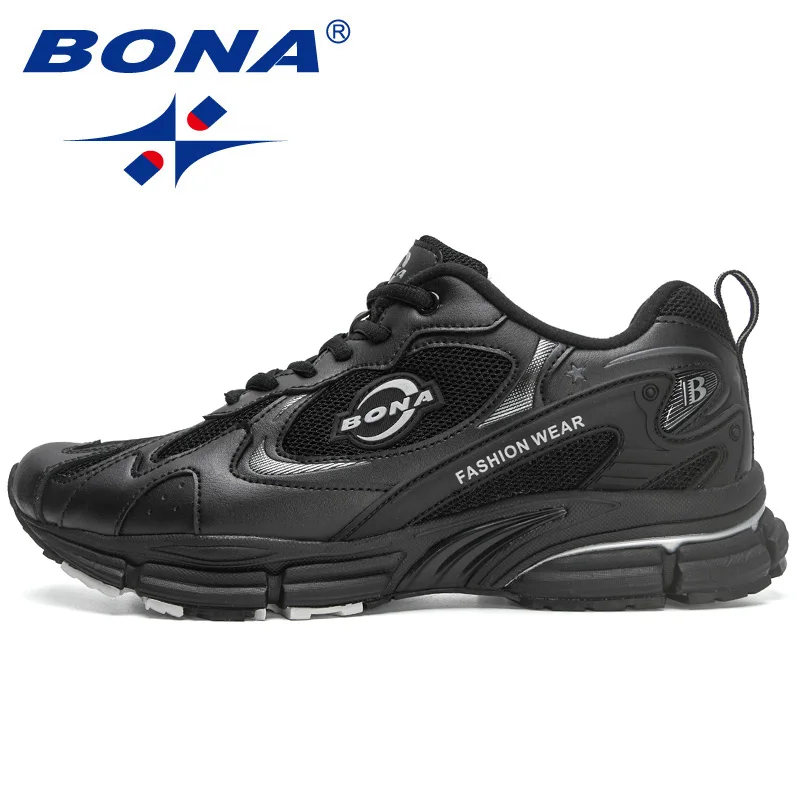 BONA 2022 New Designers Running Shoes Men Sneakers Sport Shoes Outdoor Breathable Athletic Shoes Man Training Jogging Footwear