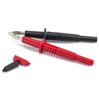 2pcs test pen pin test probe tips electrical connector 2mm lantern shape test probe 4mm banana socket for multi meter red black