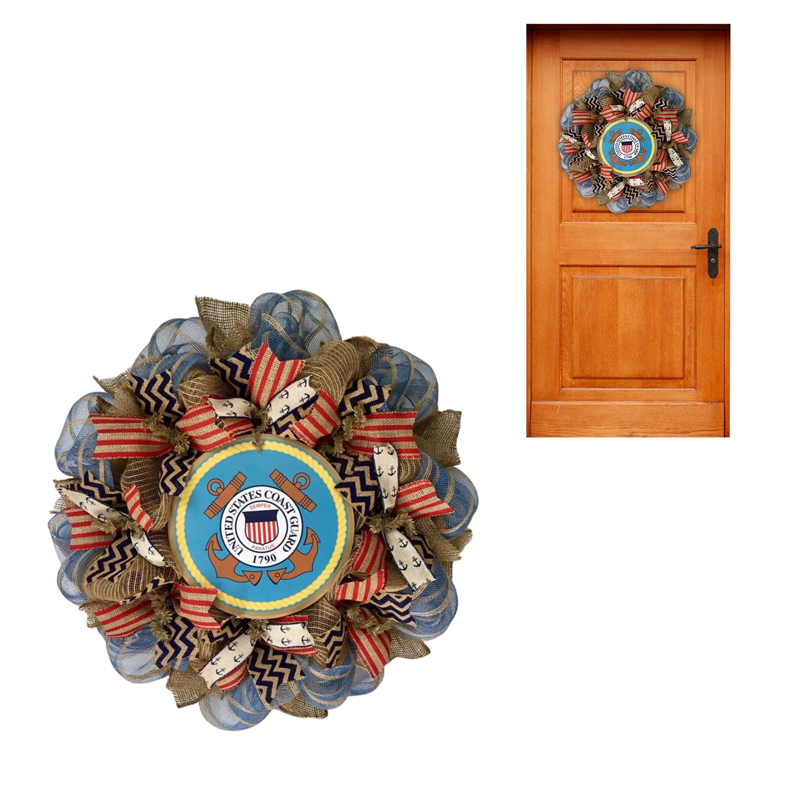 

Fourth Of July Wreath 16 Inch Patriotic Wreath For Front Door Fourth Of July Wreath Memorial Day Wreaths Door Window Decor For