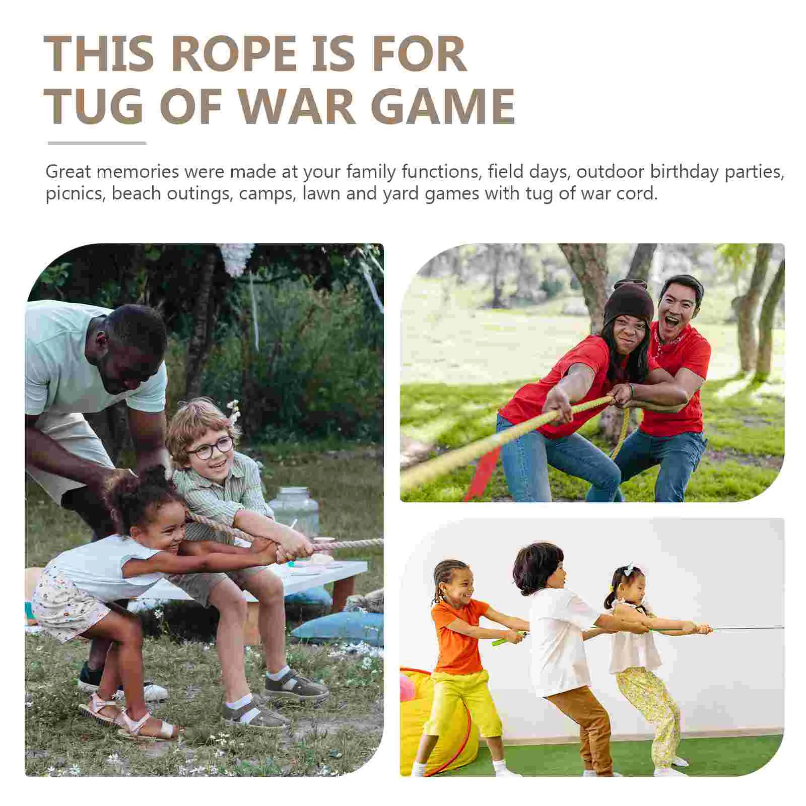 Буксир войны игра веревка забавная тянущая соревнования для домашнего спорта