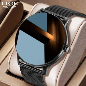 LIGE 2022 AI Assisstaant Smartwatch Bluetooth Calls Watches Men Women Fitness Bracelet Custom Watch 